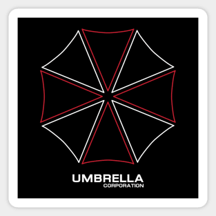 UMBRELLA CORPORATION LOGO RED WHITE RESIDENT EVIL Sticker
